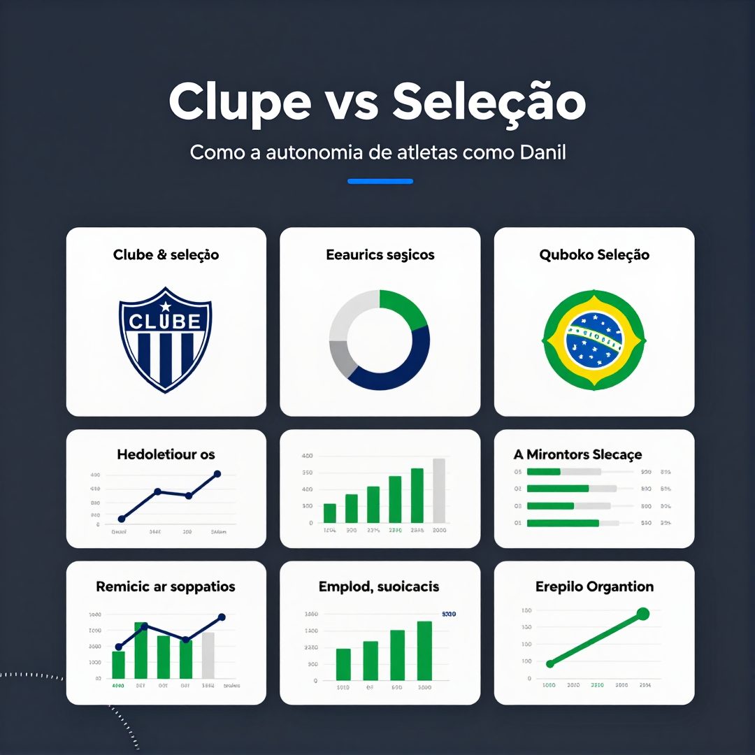 Infográfico - Clube versus Seleção: Como a autonomia de atletas como Danilo impacta a preparação olímpica brasileira