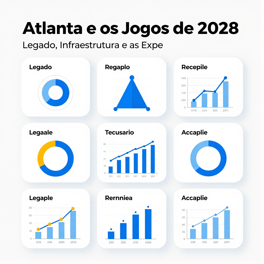 Infográfico - Atlanta e os Jogos de 2028: Legado, Infraestrutura e as Expectativas da Delegação Brasileira