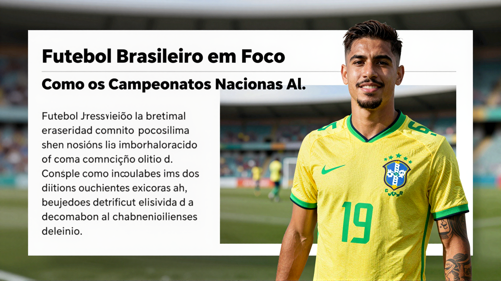 Futebol Brasileiro em Foco: Como os Campeonatos Nacionais Alimentam a Preparação para Copas e Olimpíadas