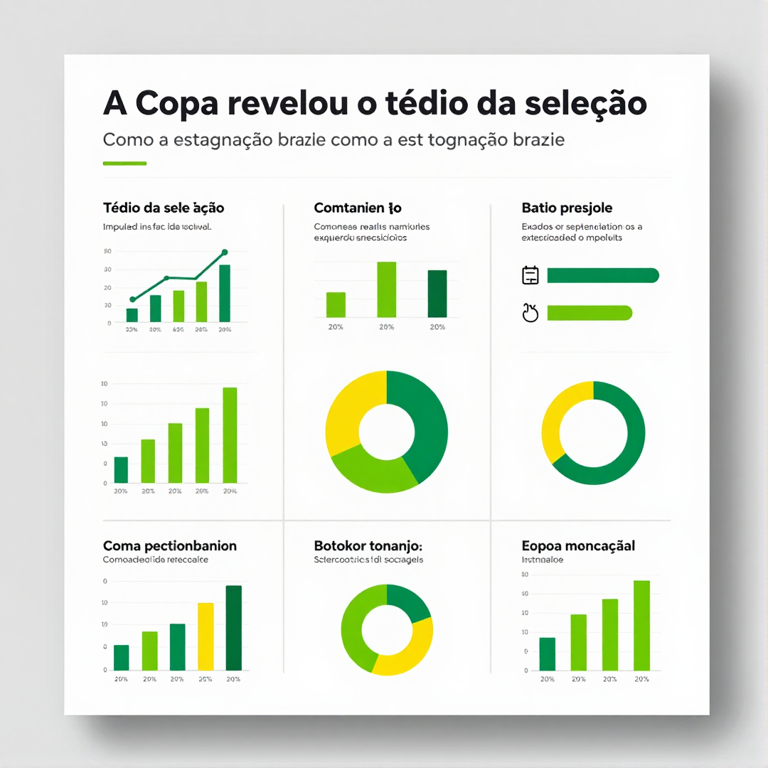 Infográfico - A Copa revelou o tédio da seleção: como a estagnação brasileira afeta os esportes internacionais e as Olimpíadas