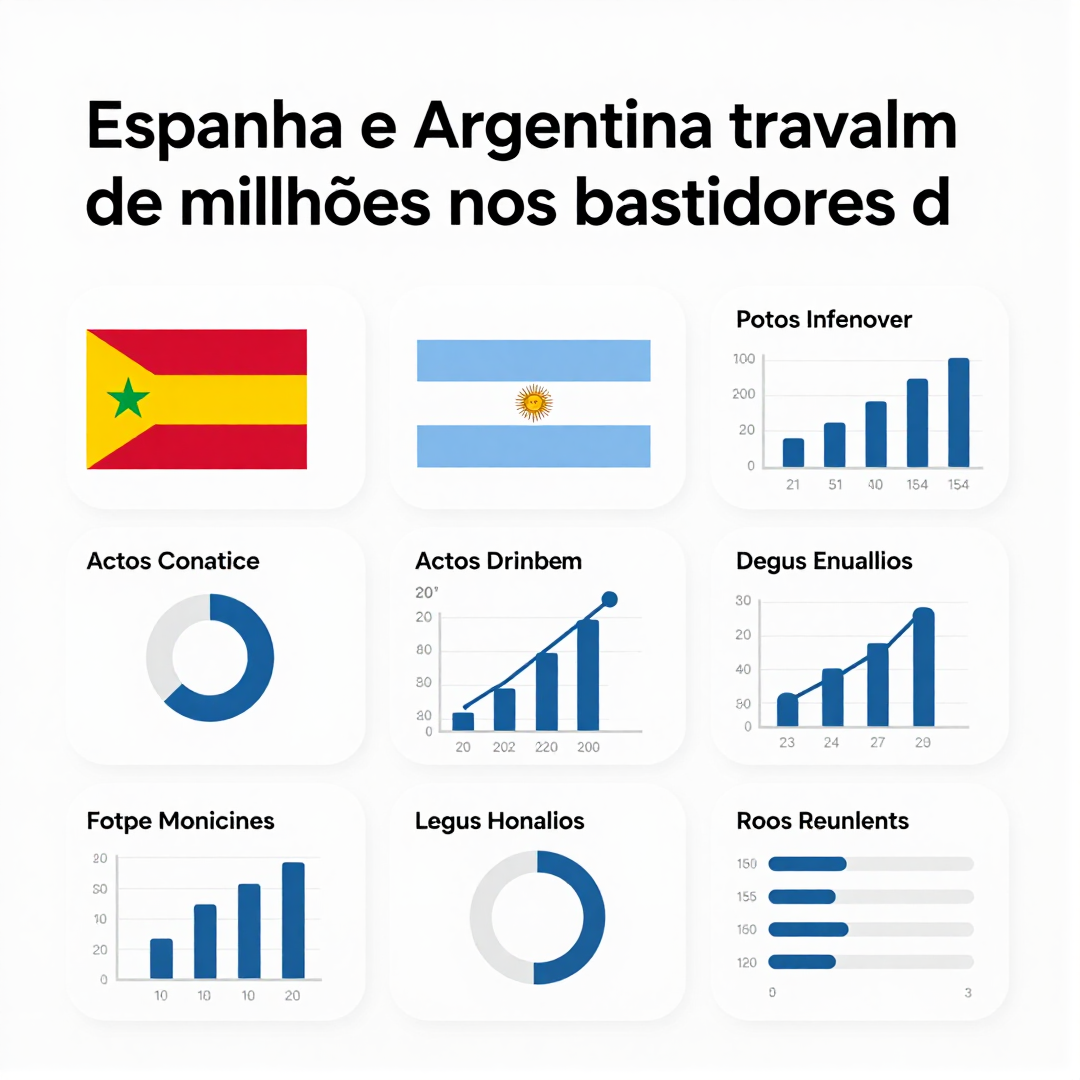 Infográfico - Espanha e Argentina travam duelo de milhões nos bastidores da final da Copa do Mundo 2026