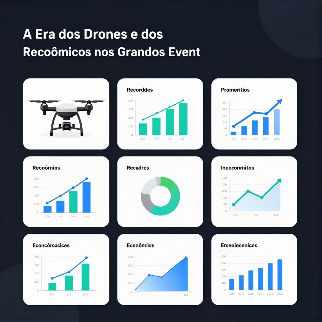 Infográfico - A Era dos Drones e dos Recordes Econômicos nos Grandes Eventos Mundiais