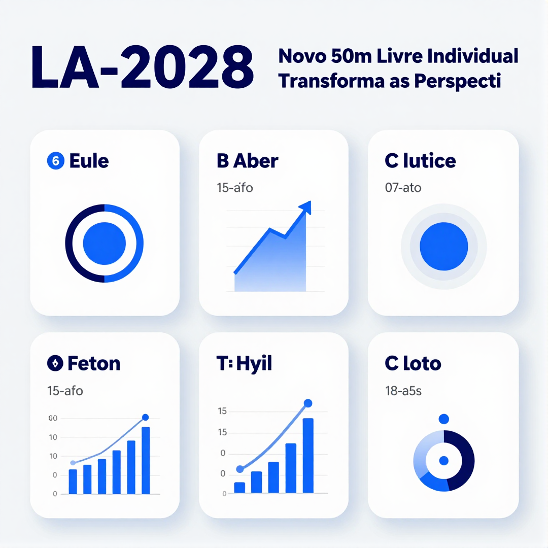 Infográfico - LA-2028: O Novo 50m Livre Individual Transforma as Perspectivas de Medalhistas Brasileiros na Piscina