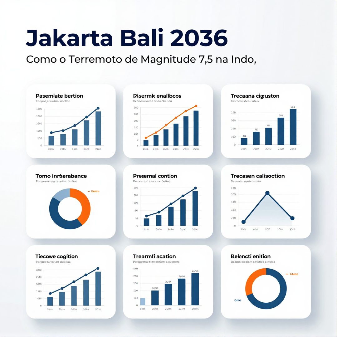 Infográfico - Jakarta-Bali 2036: Como o Terremoto de Magnitude 7,5 na Indonésia Redefine os Jogos Olímpicos