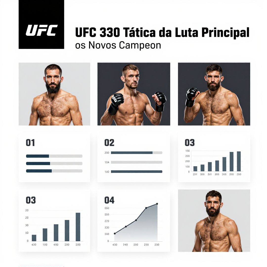 Infográfico - UFC 330: Análise Tática da Luta Principal e os Novos Campeonatos de MMA Internacionais
