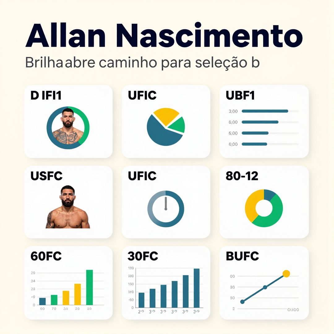 Infográfico - Allan Nascimento brilha no UFC e abre caminho para seleção brasileira internacional