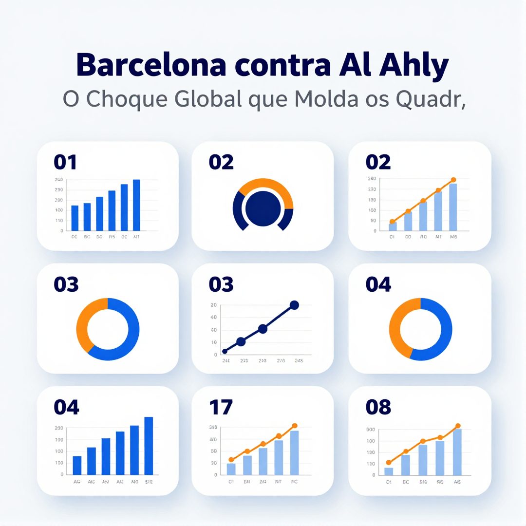 Infográfico - Barcelona contra Al Ahly: O Choque Global que Molda os Quadros Olímpicos e o Futuro do Futebol Internacional