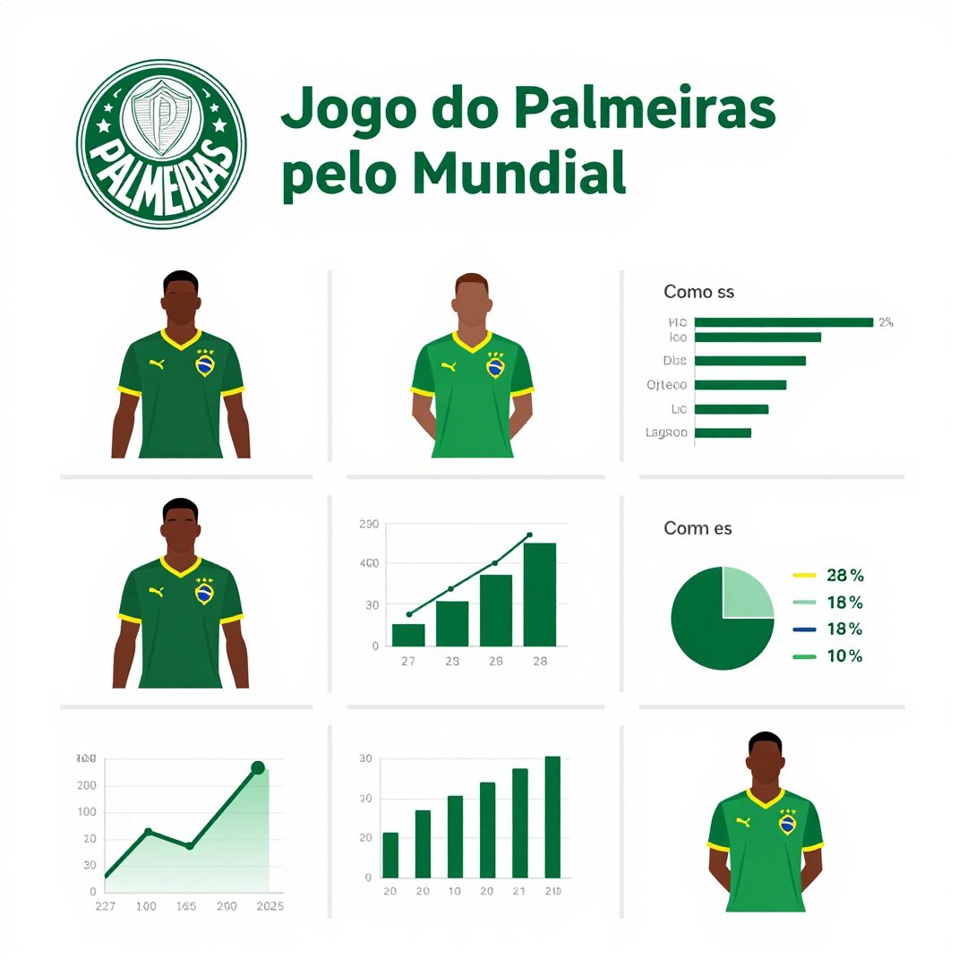 Infográfico - Jogo do Palmeiras pelo Mundial: como o elenco brasileiro se prepara para enfrentar os gigantes europeus