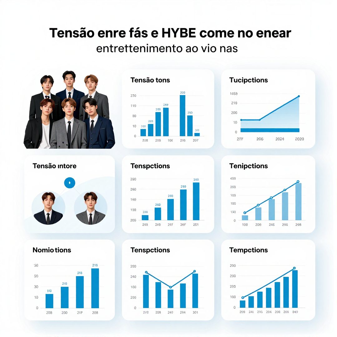 Infográfico - Tensão entre fãs e HYBE redefine entretenimento ao vivo nas cerimônias de abertura olímpicas