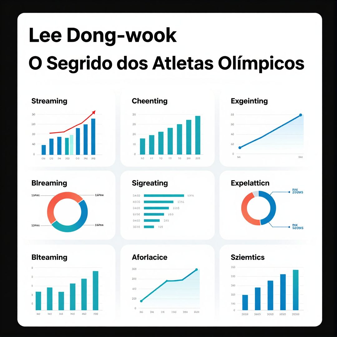 Infográfico - Lee Dong-wook e o Streaming: O Segredo dos Atletas Olímpicos para Vencer o Tédio nos Voos Longos