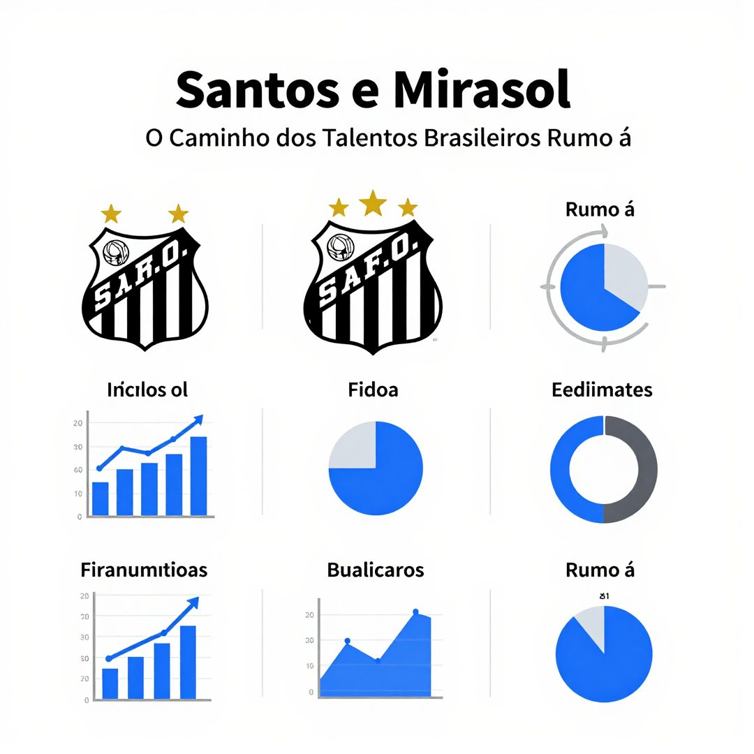 Infográfico - Santos e Mirassol: O Caminho dos Talentos Brasileiros Rumo à Seleção Olímpica