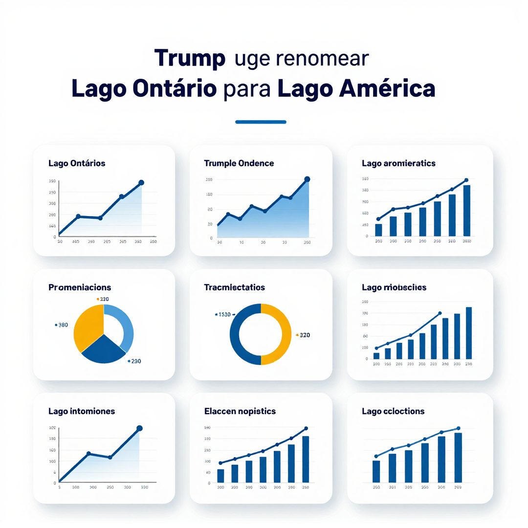 Infográfico - Trump sugere renomear Lago Ontário para 'Lago América' e impacta logística da delegação dos EUA