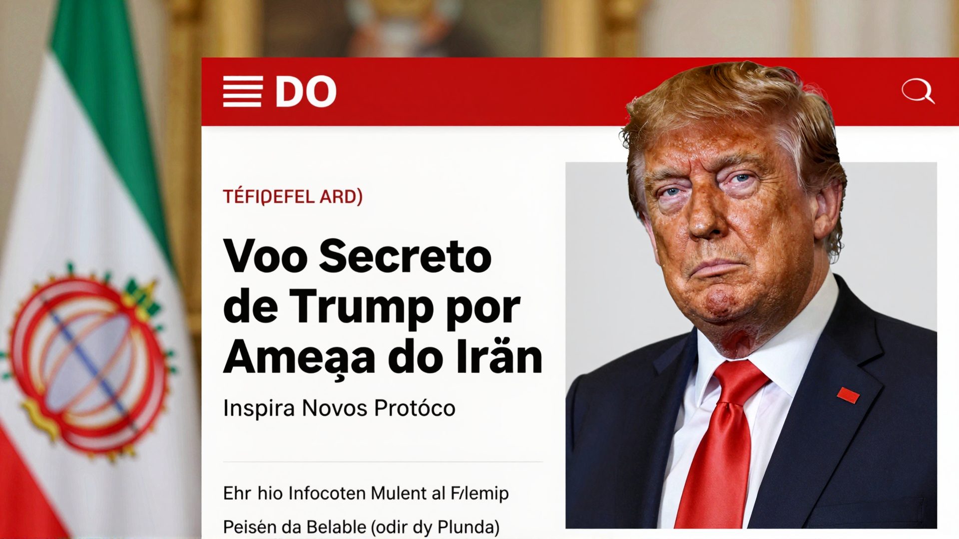 Voo Secreto de Trump por Ameaça do Irã Inspira Novos Protocolos nos Jogos Internacionais