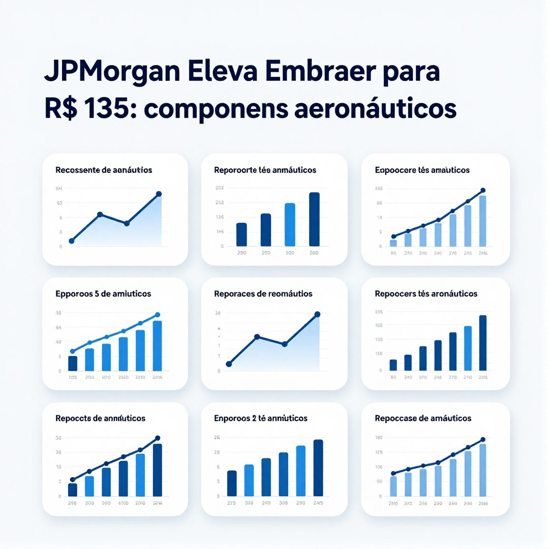 Infográfico - JPMorgan eleva Embraer para R$ 135: componentes aeronáuticos impulsionam arenas dos Jogos Olímpicos