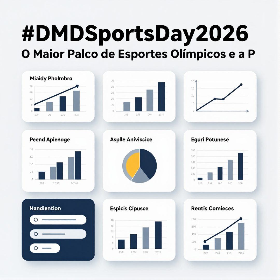 Infográfico - #DMDSportsDay2026: O Maior Palco de Esportes Olímpicos e a Preparação para Los Angeles 2028