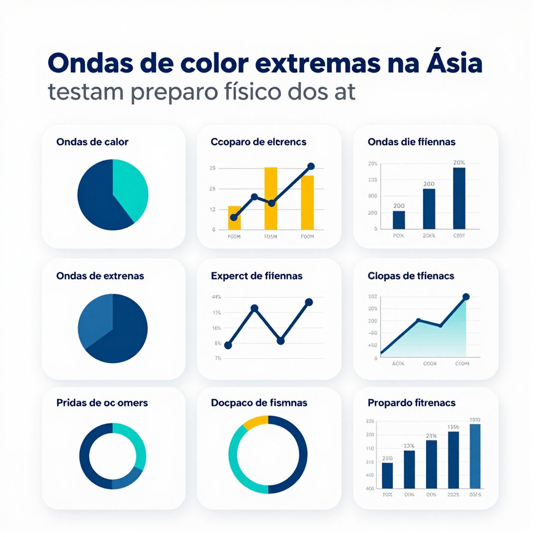 Infográfico - Ondas de calor extremas na Ásia testam preparo físico dos atletas olímpicos de verão