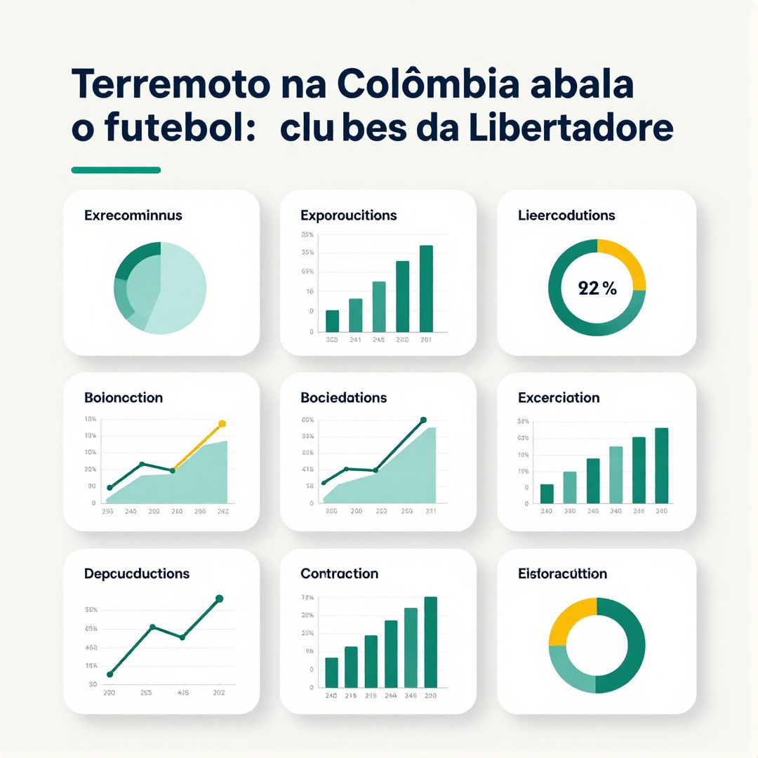 Infográfico - Terremoto na Colômbia abala o futebol: clubes da Libertadores e Sul-Americana enfrentam adiamentos e desafios logísticos