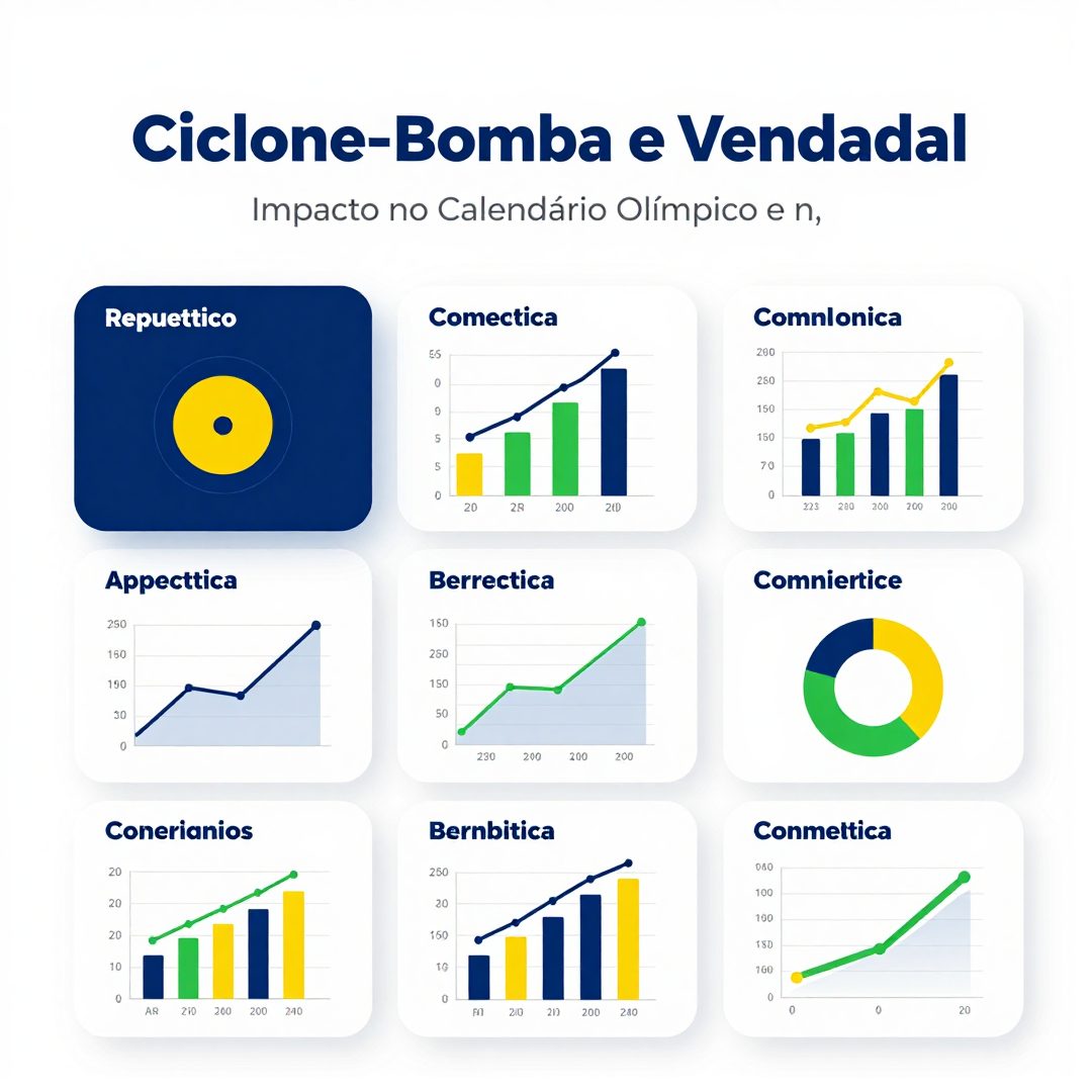 Infográfico - Ciclone-Bomba e Vendaval: Impacto no Calendário Olímpico e nos Esportes Internacionais