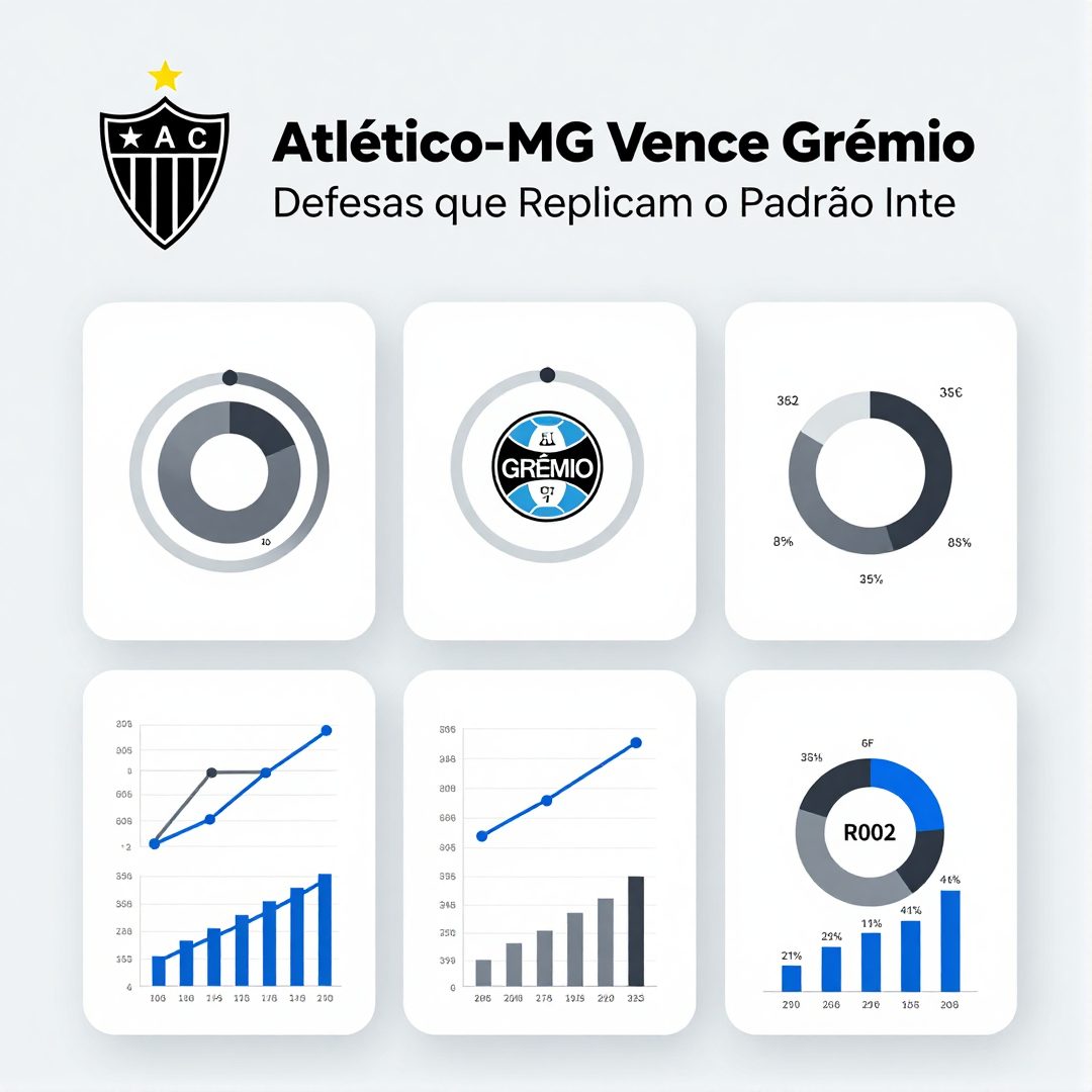 Infográfico - Atlético-MG Vence Grêmio: Defesas que Replicam o Padrão Internacional e Olímpico