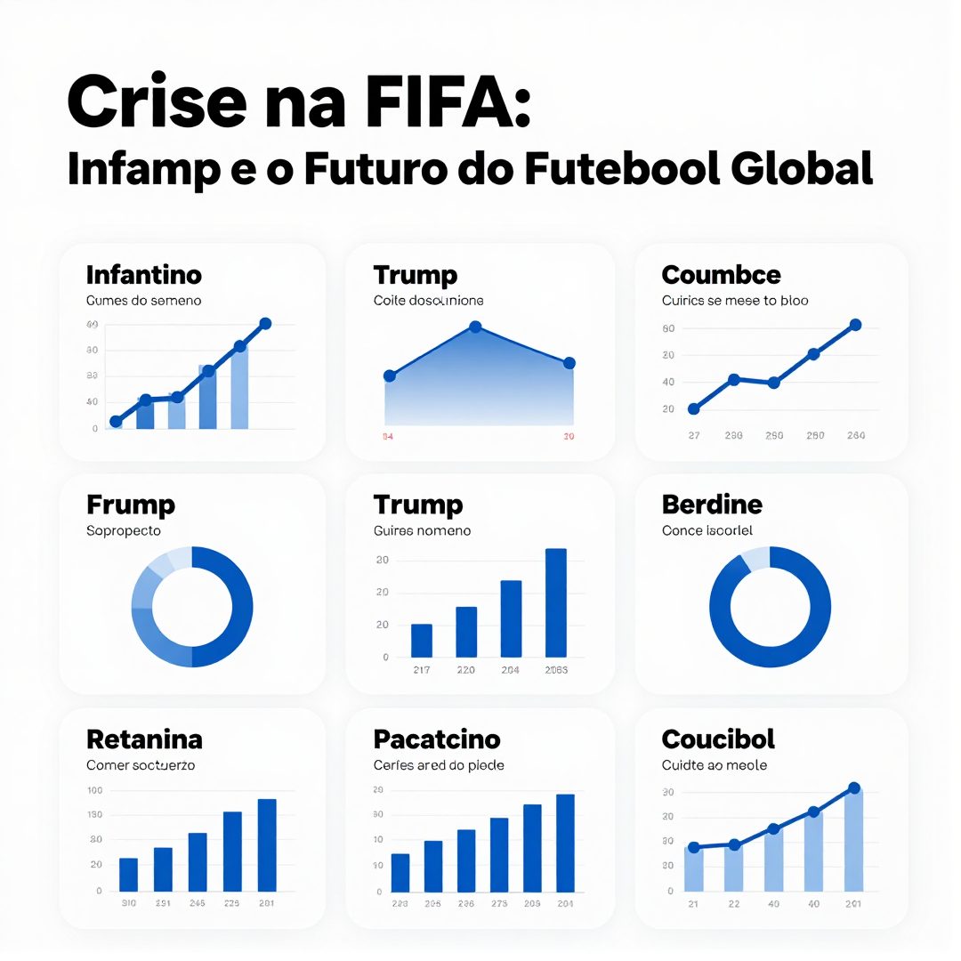 Infográfico - Crise na FIFA: Infantino, Trump e o Futuro do Futebol Global Sob Pressão