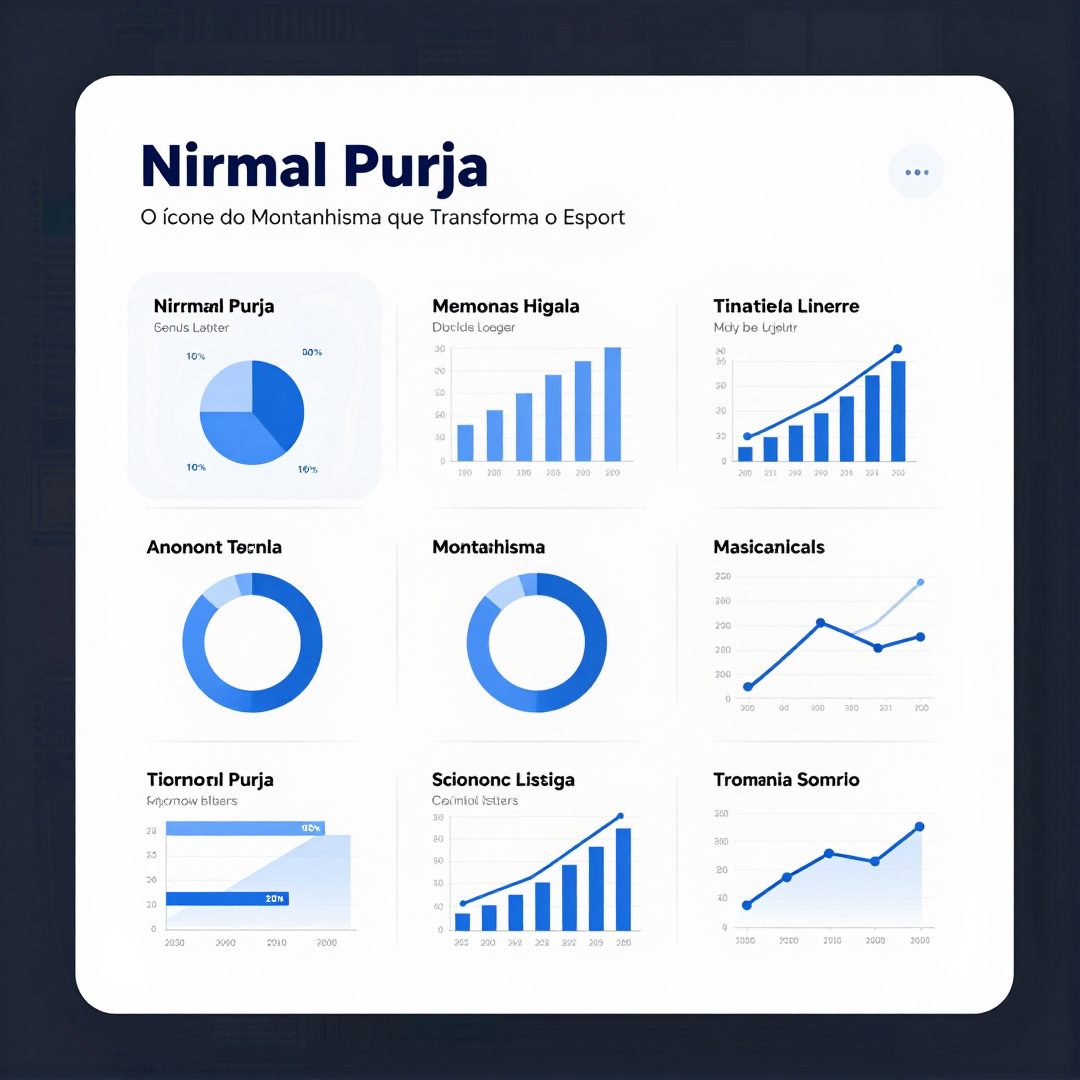 Infográfico - Nirmal Purja: O Ícone do Montanhismo que Transforma o Esporte Internacional e as Olimpíadas