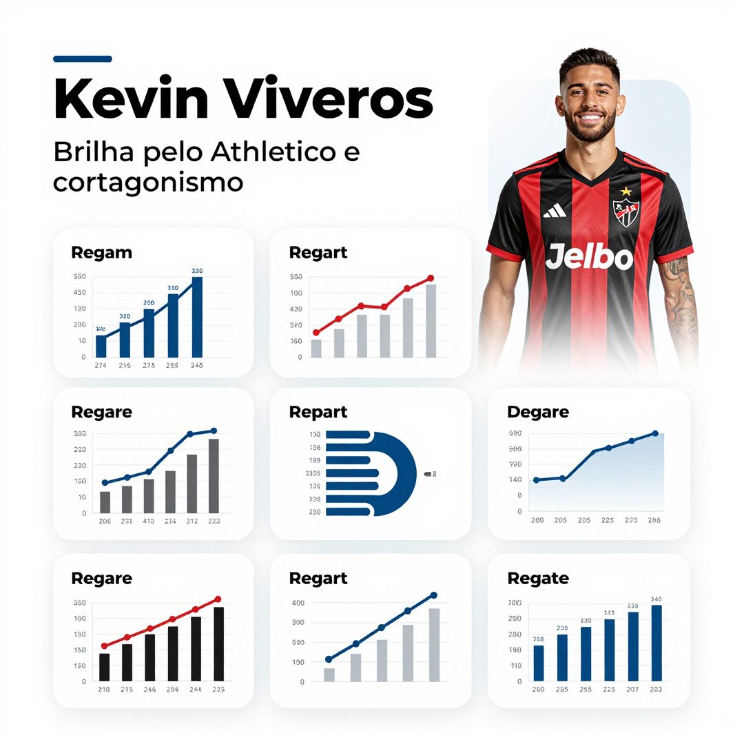 Infográfico - Kevin Viveros brilha pelo Athletico e consolida protagonismo na seleção olímpica brasileira