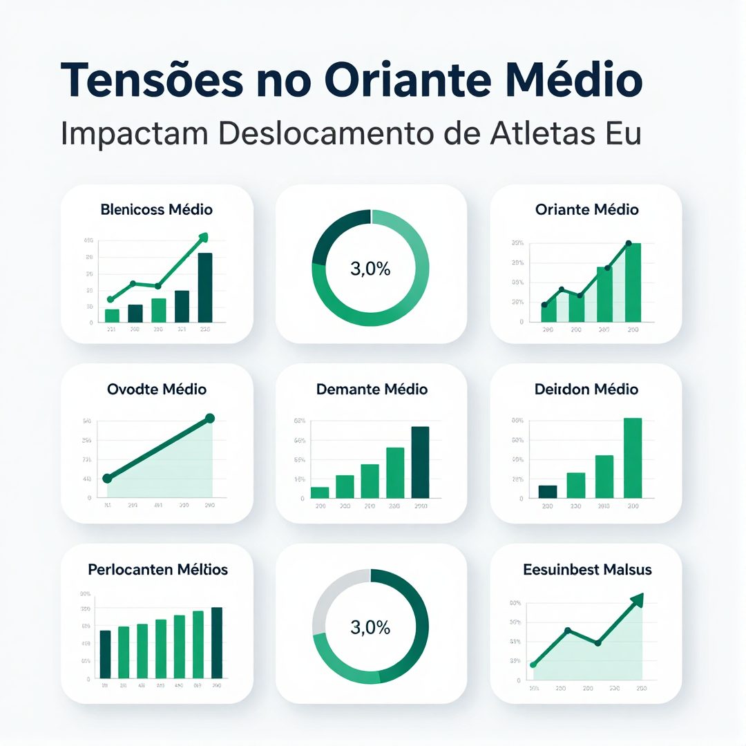 Infográfico - Tensões no Oriente Médio Impactam Deslocamento de Atletas Europeus Rumo às Olimpíadas