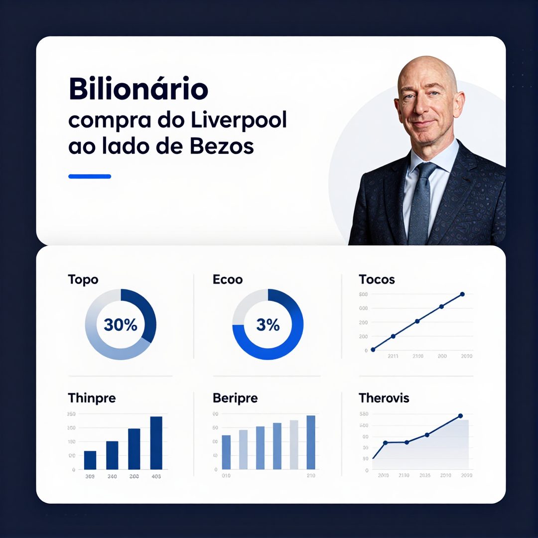 Infográfico - Bilionário compra 30% do Liverpool ao lado de Bezos: como a nova investida muda o mercado europeu
