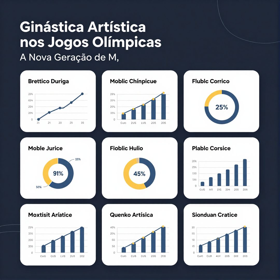 Infográfico - Ginástica Artística nos Jogos Olímpicos: A Nova Geração de Medalhistas e a Rota Para Los Angeles 2028
