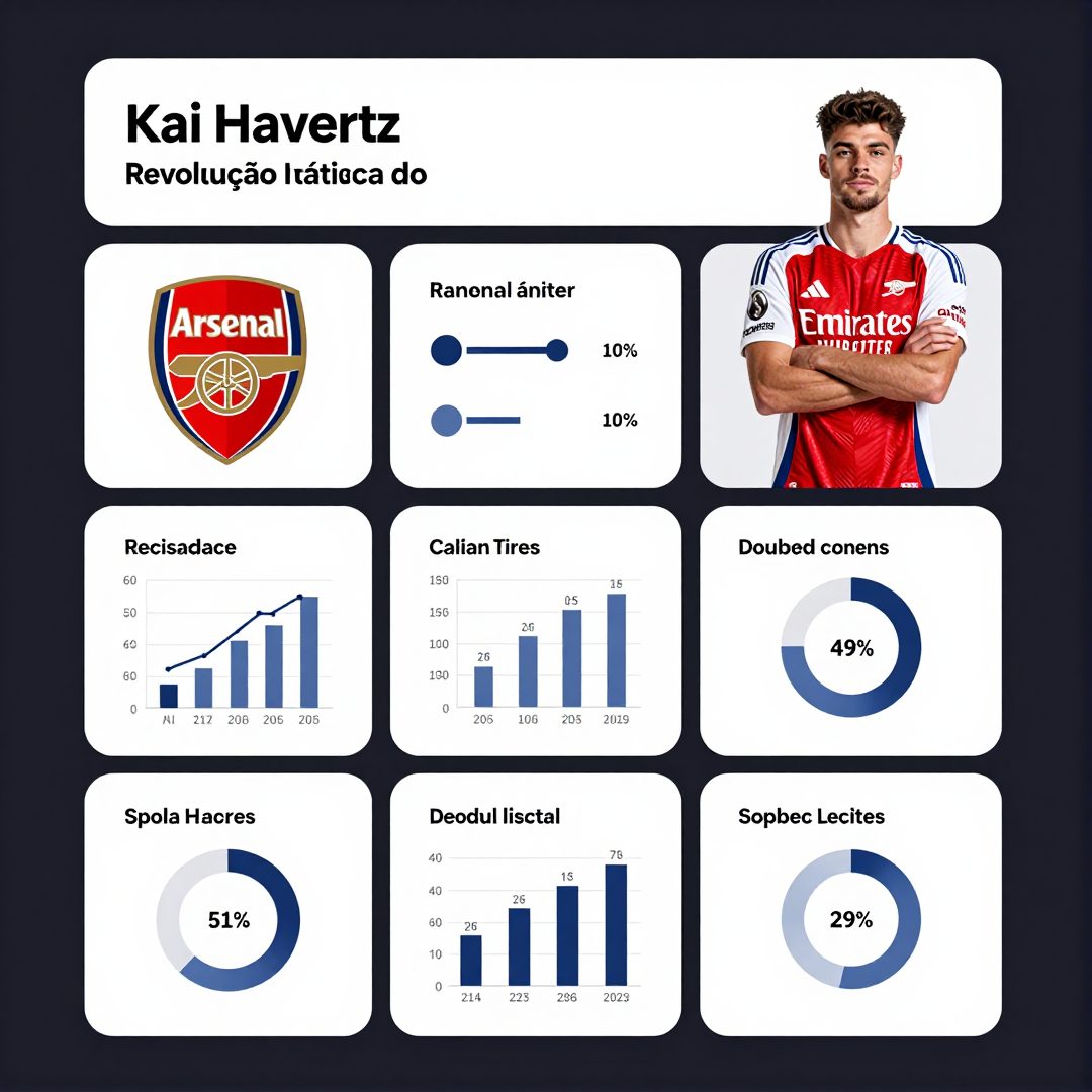 Infográfico - Kai Havertz e a revolução tática do Arsenal: dados que explicam o sucesso europeu