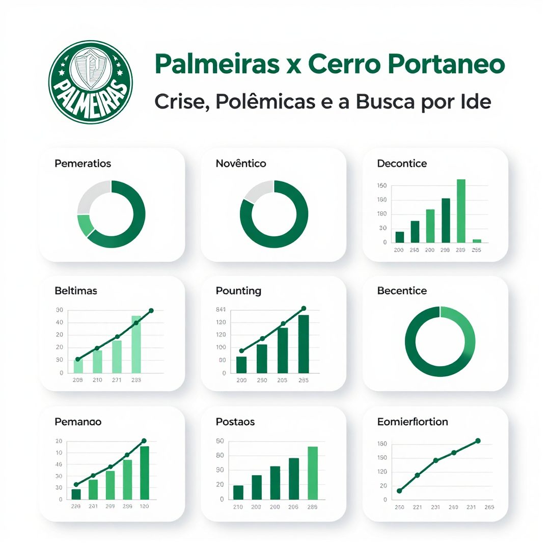 Infográfico - Palmeiras x Cerro Porteño: Crise, Polêmias e a Busca por Identidade no Maracanã