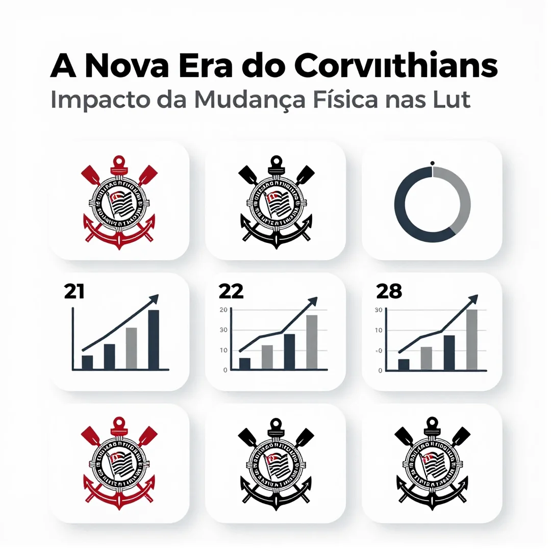 Infográfico - A Nova Era do Corinthians: Impacto da Mudança Física nas Lutas Continentais