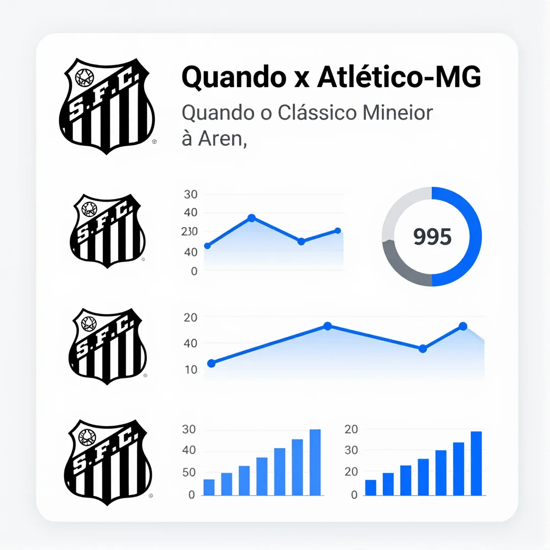 Infográfico - Santos x Atlético-MG: Quando o Clássico Mineiro Chega à Arena Internacional