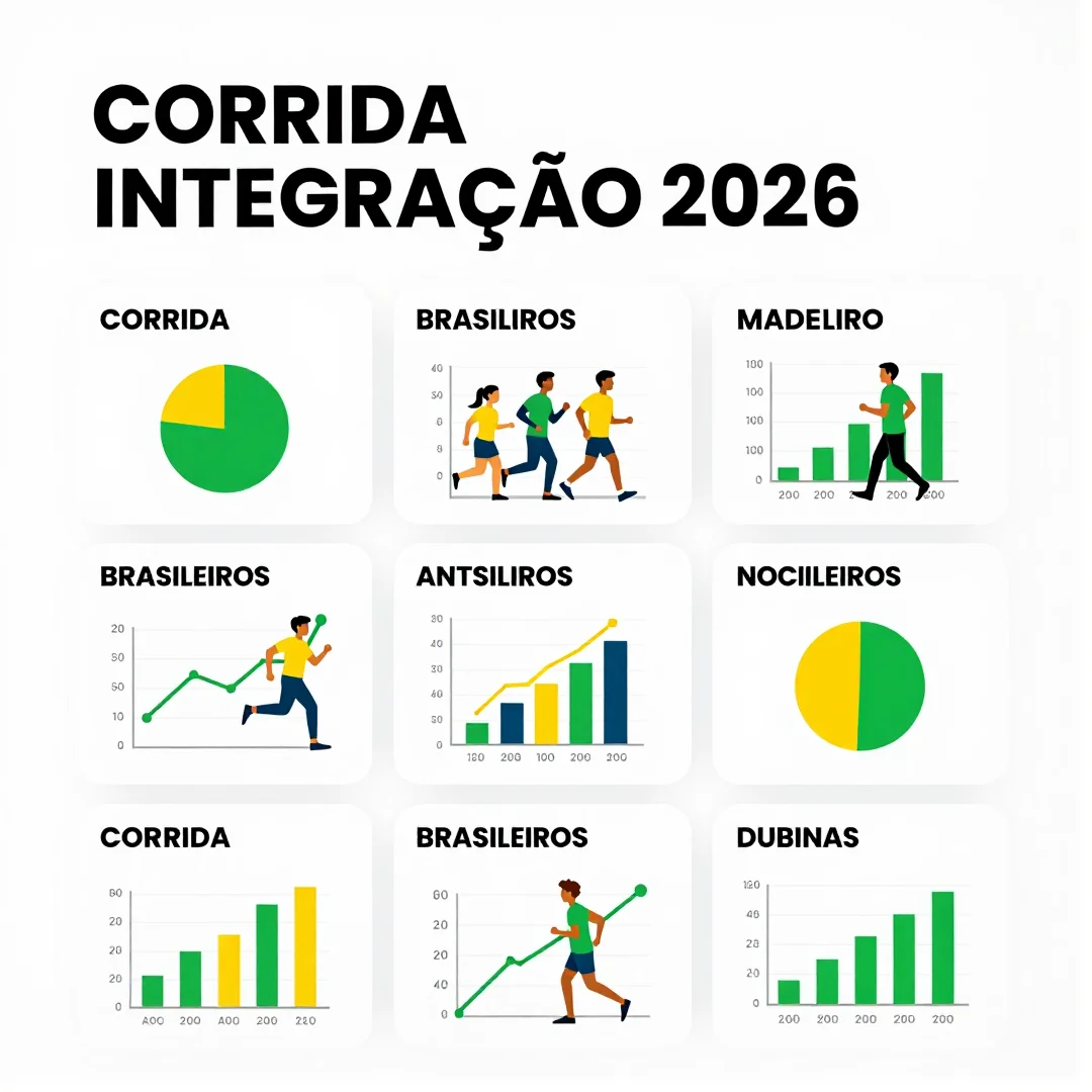 Infográfico - Corrida Integração 2026: a ponte entre atletas brasileiros e o calendário internacional de maratonas