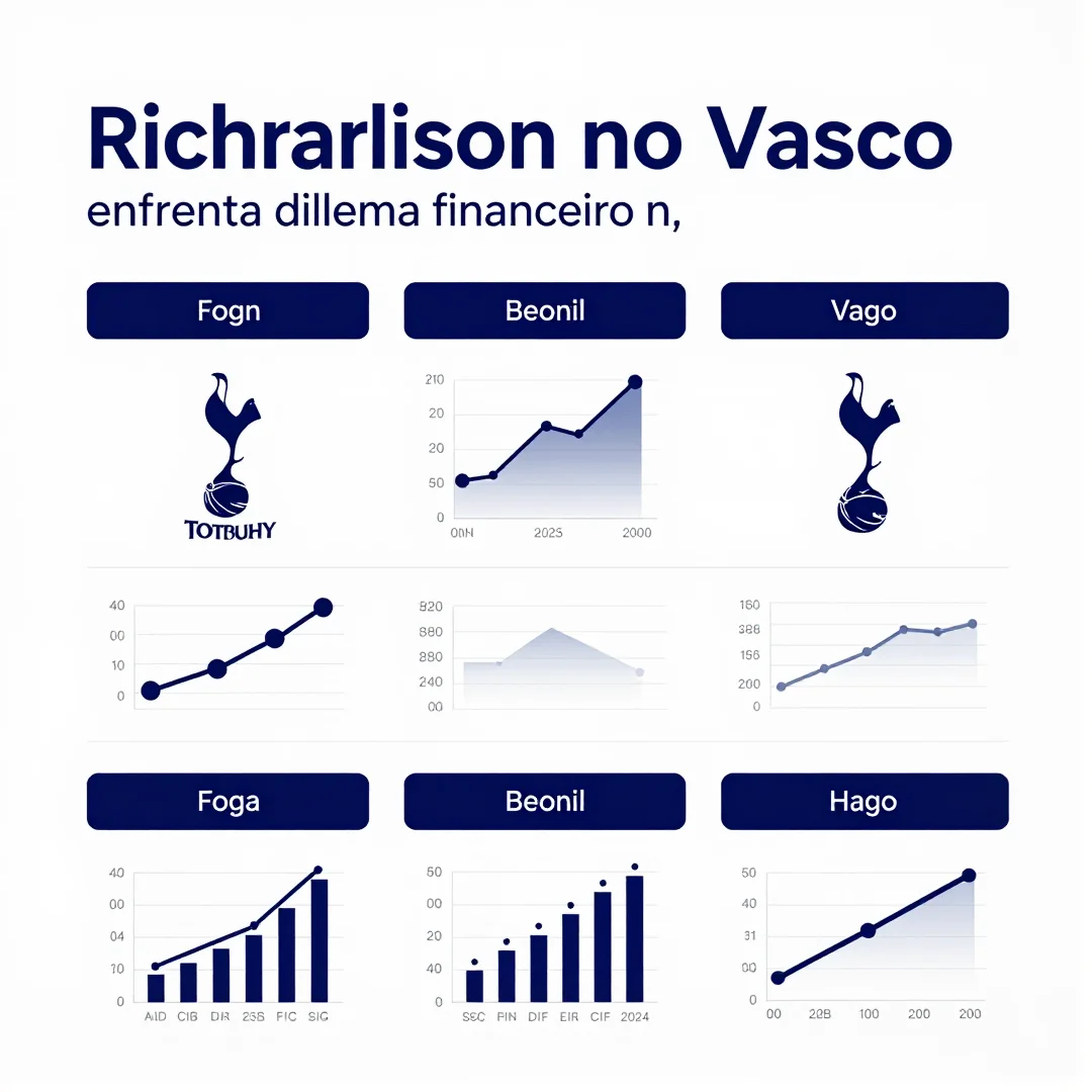 Infográfico - Richarlison no Vasco: Tottenham enfrenta dilema financeiro na janela de transferências