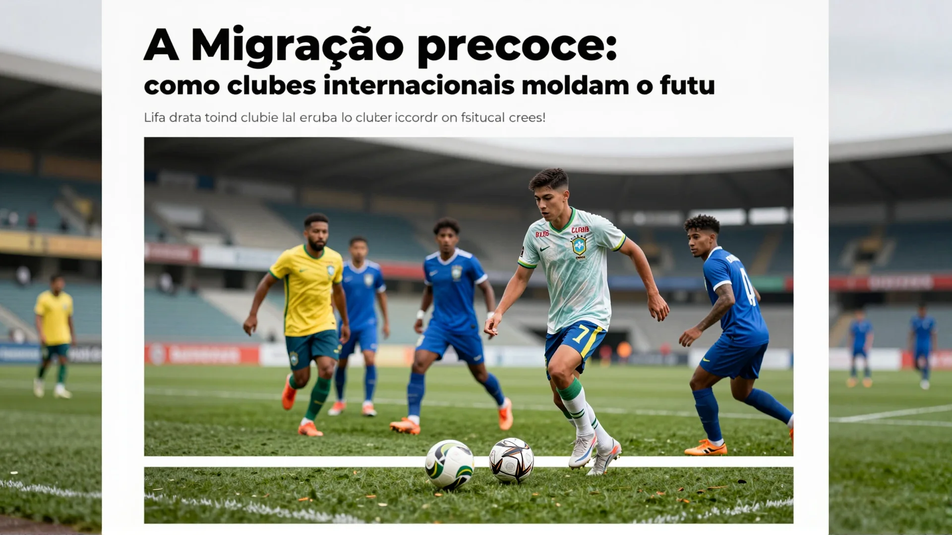 A migração precoce: como clubes internacionais moldam o futuro dos jovens atletas brasileiros no contexto da crise econômica