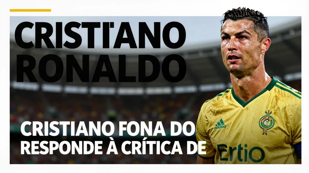 Cristiano Ronaldo responde  crtica de Felipe Melo com postura madura