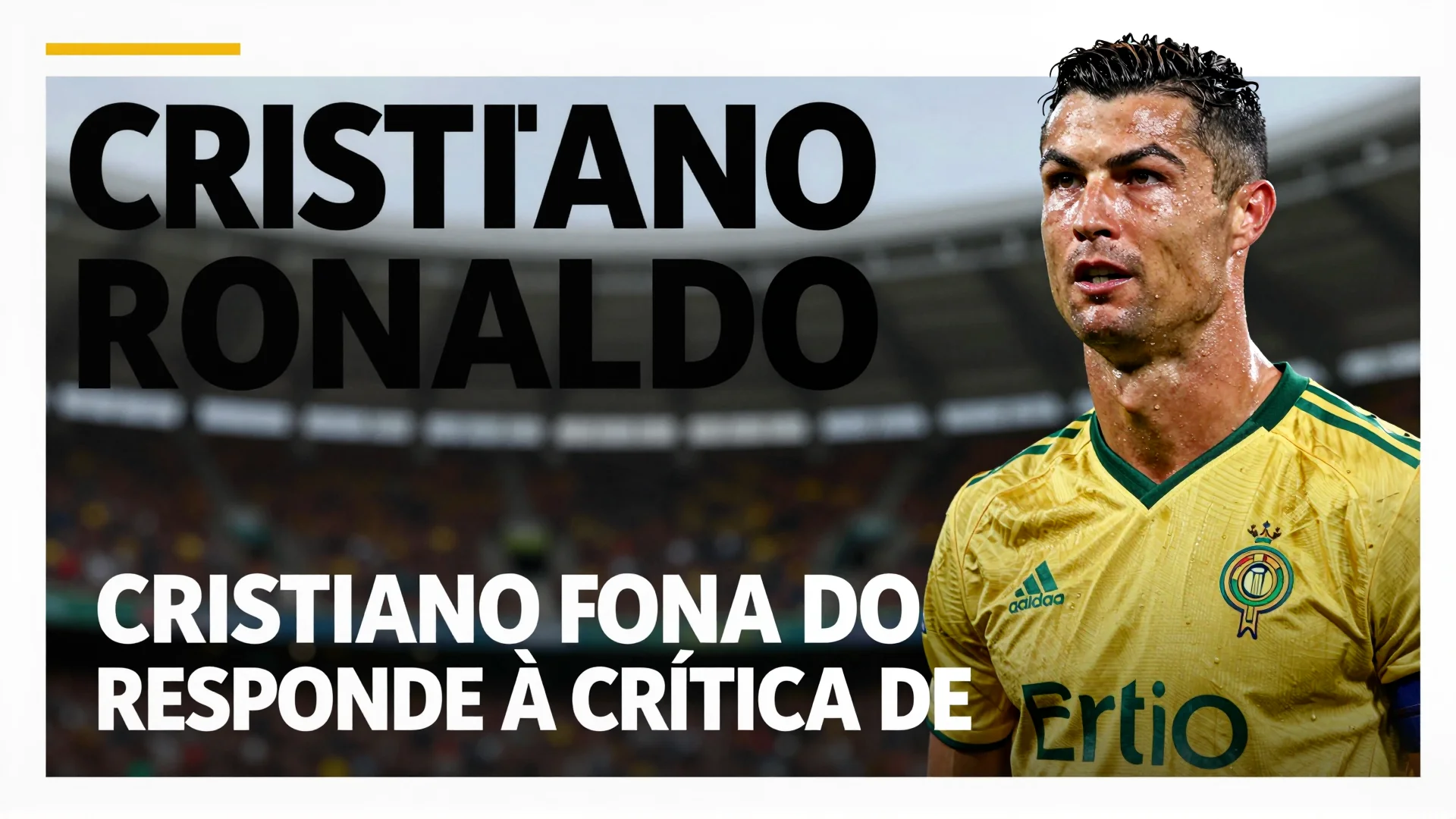 Cristiano Ronaldo responde à crítica de Felipe Melo com postura madura