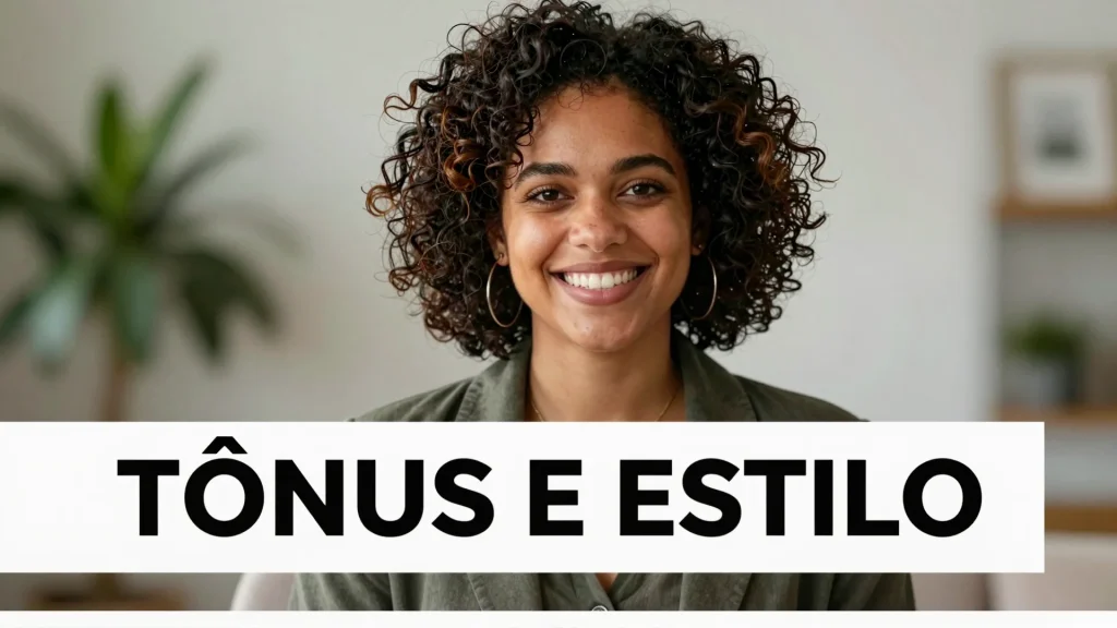 Tnus e Estilo Use um tom conversacional e emptico Escreva como se estivesse fala
