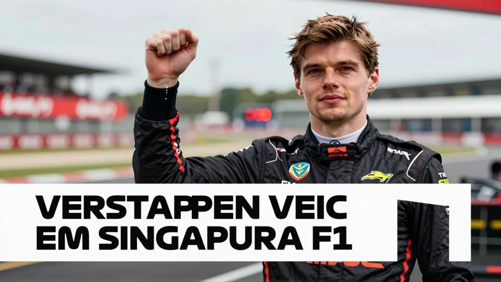Verstappen vence em Singapura F1 domnio consolidado e olhares voltados para o GP