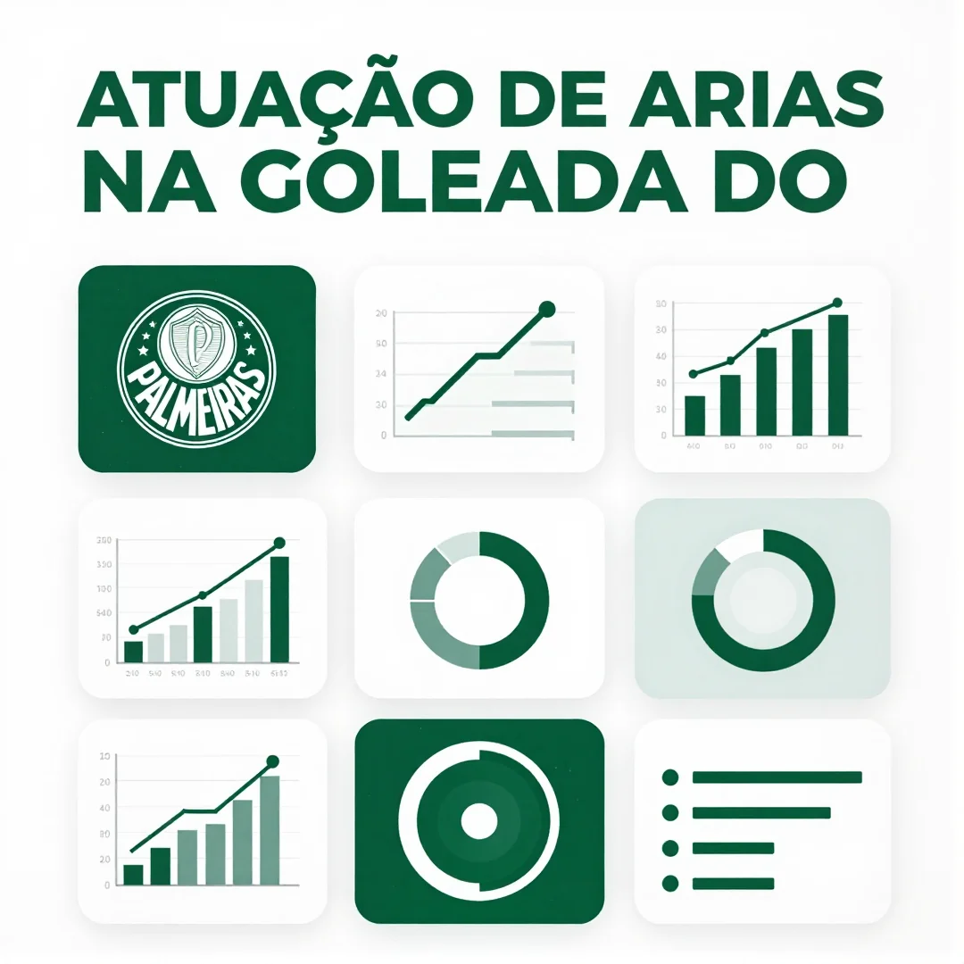 Infográfico - Atuação de Arias na Goleada do Palmeiras Repercute no Exterior: Comparação com a Premier League